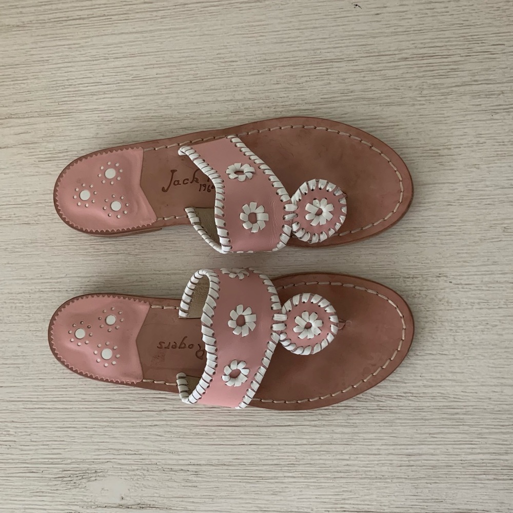 Jack Rogers palm beach pastel pink size 6